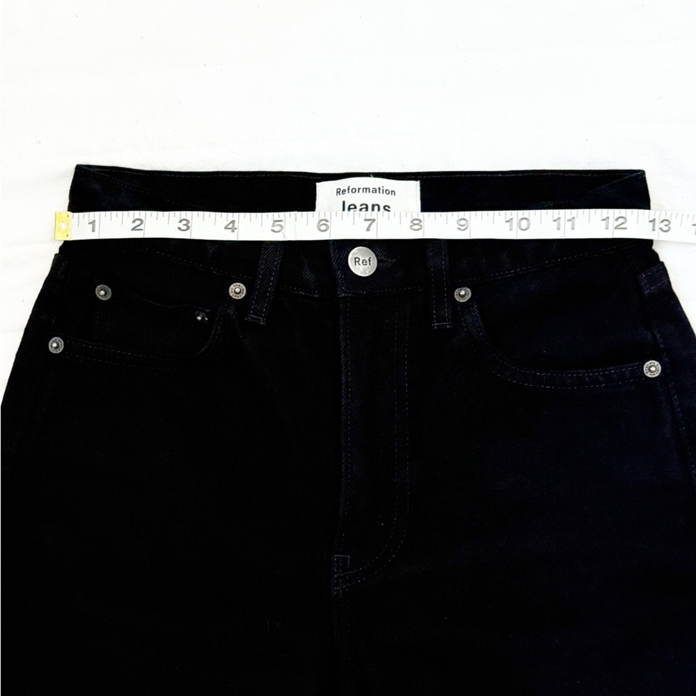 Reformation Julia Black Distressed Jeans - Picture 5 of 9